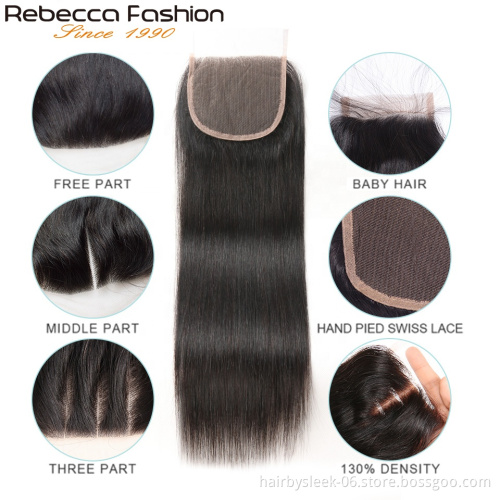 Rebecca basic straight weave 8 to 28inches remy hair bundles raw virgin cuticle aligned 100 human hair human hair extension